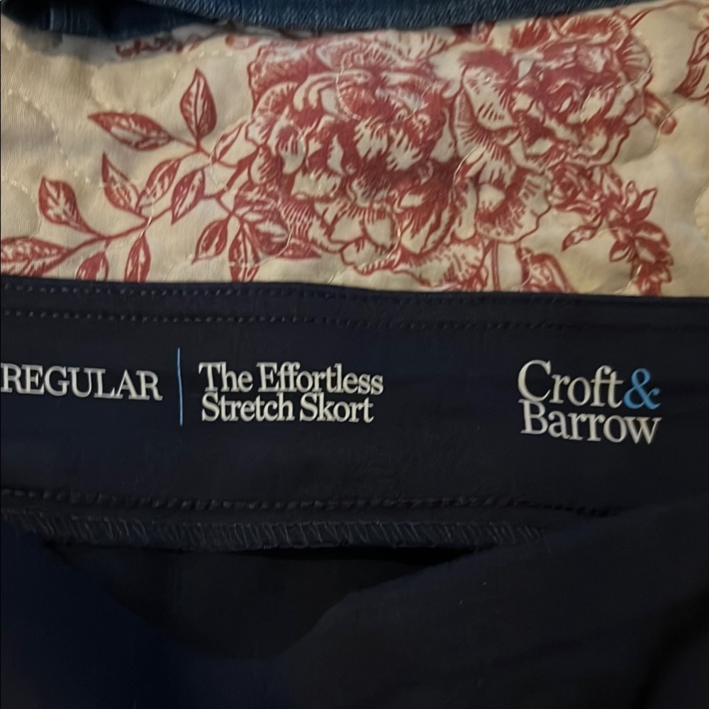 Croft & Barrow Navy Skort